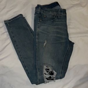Active stretch, skinny, pacsun patched jeans